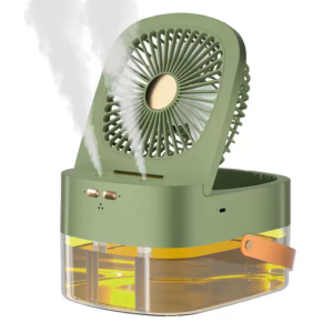 Dual Spray with LED light Table Fan