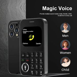 Magic Voice Mini Dual SIM Button Phone (2G Multi-Function Feature Phone)