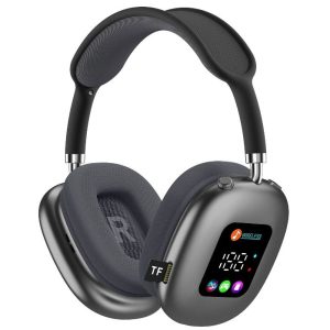 AKZ MAX600 Wireless LED Display Over-Ear Headphones