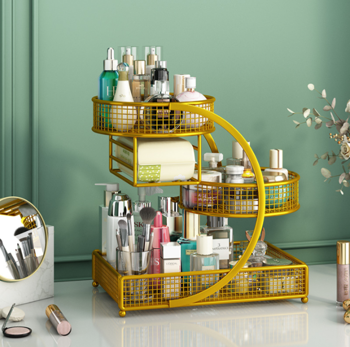 Elegant 3-Tier Cosmetic Organizer Rack - Image 5