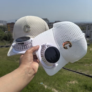 Portable Solar Fan Cooling Mesh Sun Hat