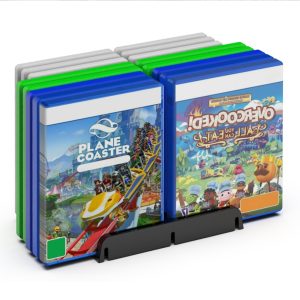 Portable Game Disc Storage Rack / Compact Game Case Organizer