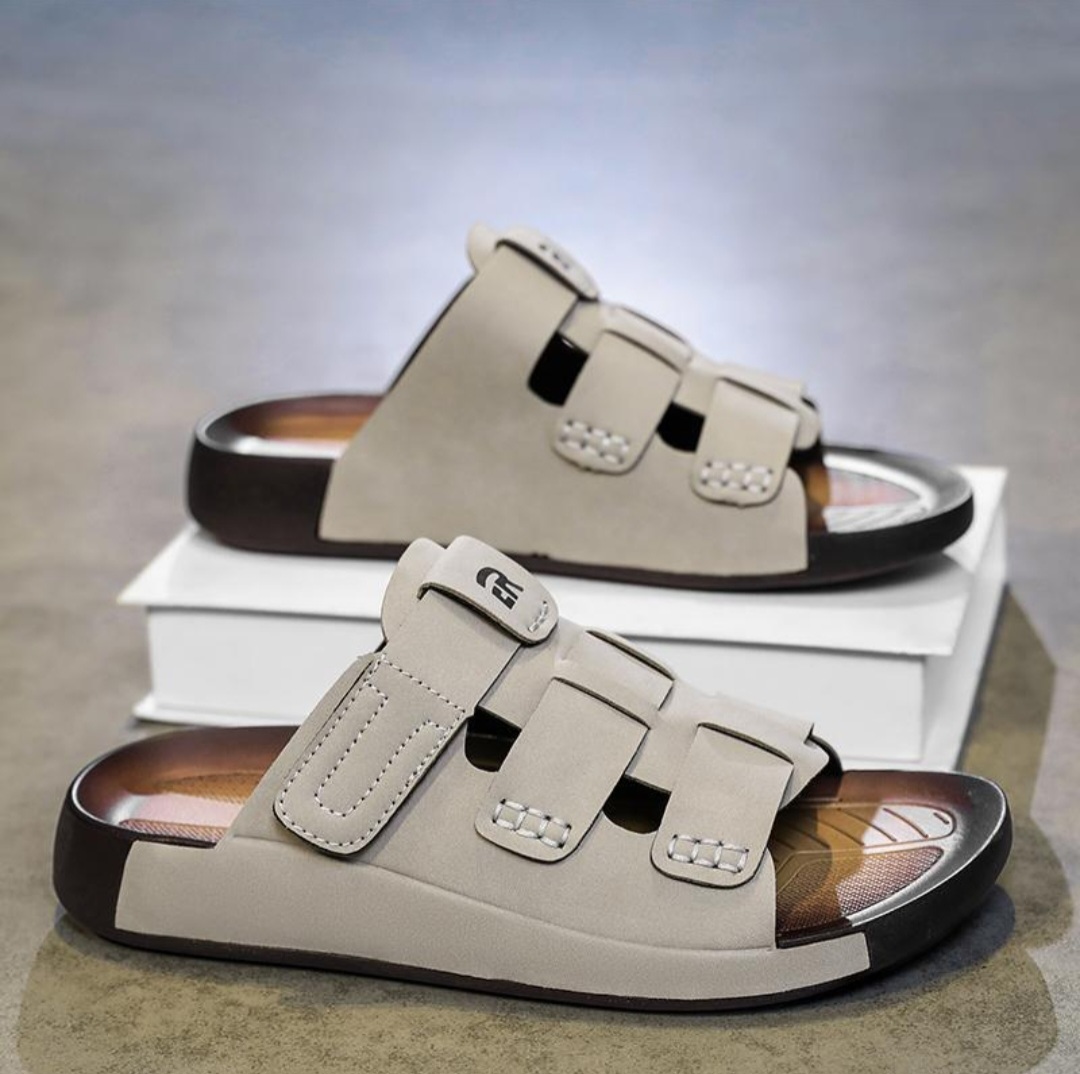 Men’s Adjustable Triple-Strap Comfort Slide Sandals - Image 4