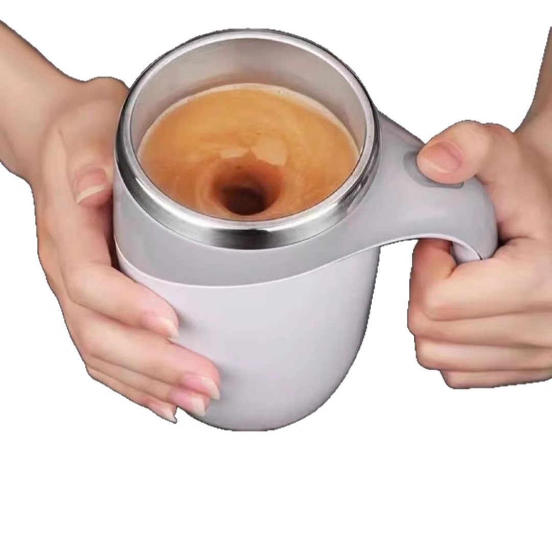 Portable Electric Self-Stirring Coffee Mug with Detachable Magnetic Mixer - Image 3