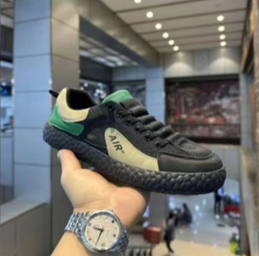 Men's Breathable Mesh Lightweight Casual Sneakers – Green/Yellow - Image 3