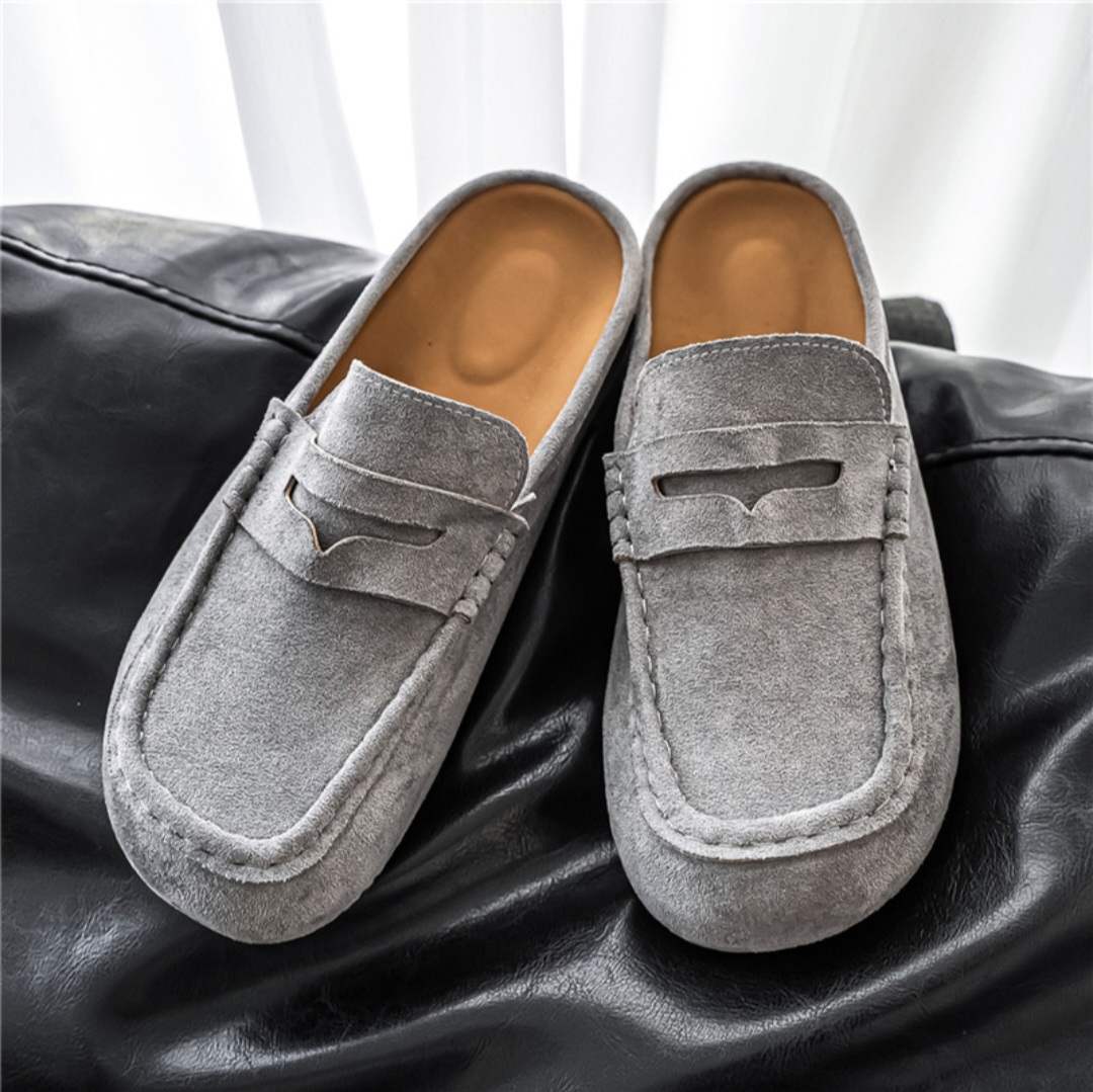 Premium Suede Penny Loafer Mule Slippers - Image 3