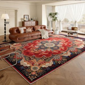 Luxury Vintage Persian Area Rug – Large Decorative Living Room Carpet