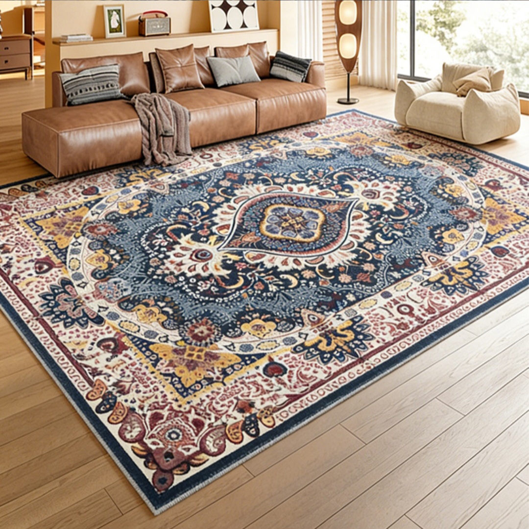 Luxury Vintage Persian Area Rug – Large Decorative Living Room Carpet - Image 5
