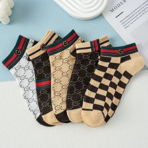 10-Pair Premium Fashion Low-Cut Ankle Socks Set (Mixed Designer-Inspired Patterns)