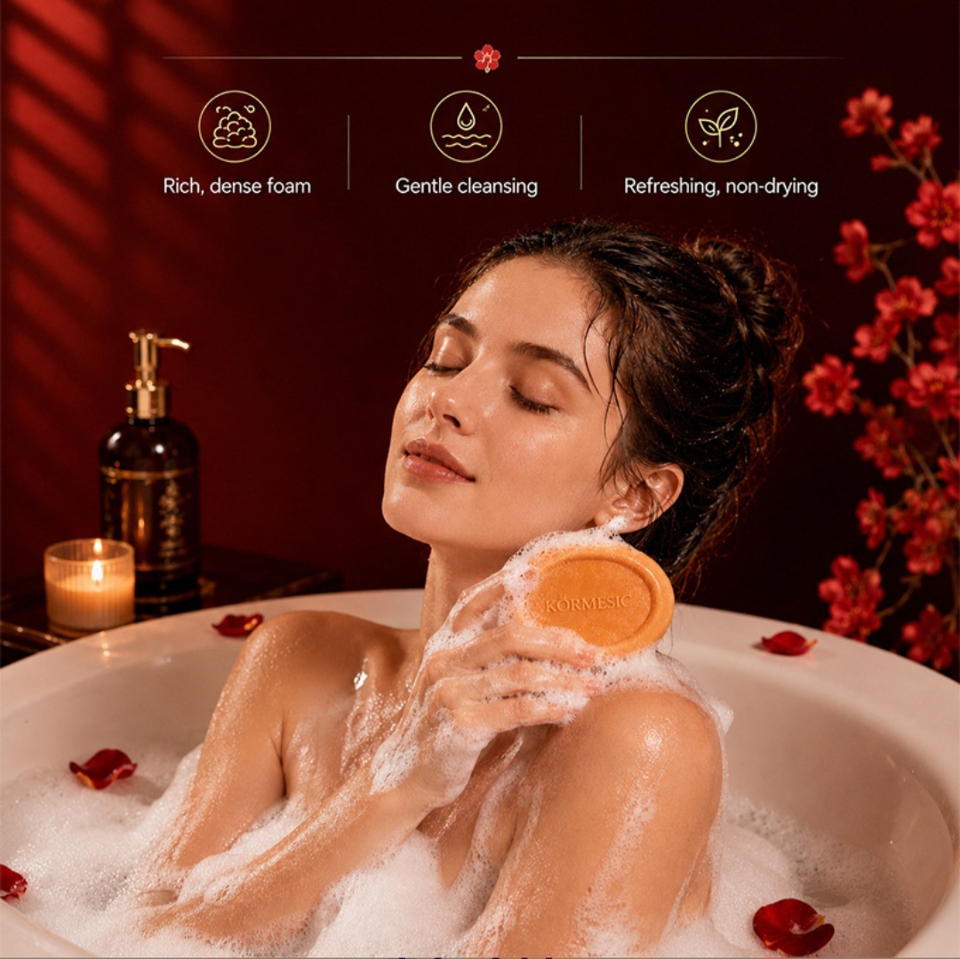 KORMESIC Kojic Acid Collagen Brightening Soap (100g) - Image 3