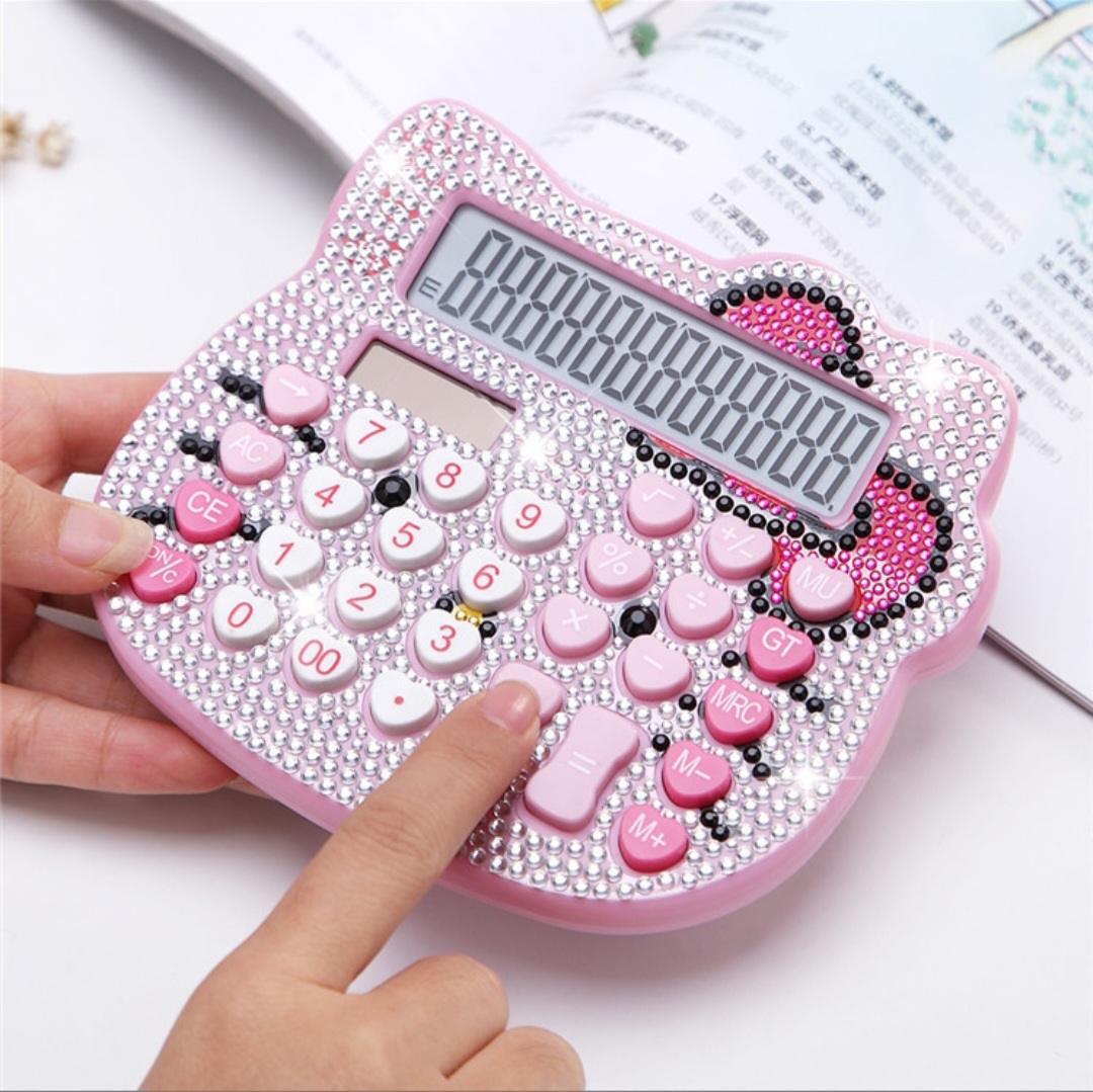 Hello Kitty Rhinestone Desktop Calculator - Image 4
