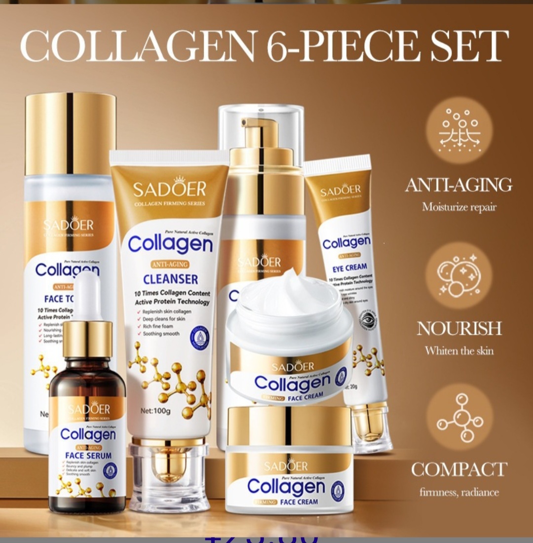 SADOER Collagen Firming Radiance 6-Piece Skincare Set - Image 5