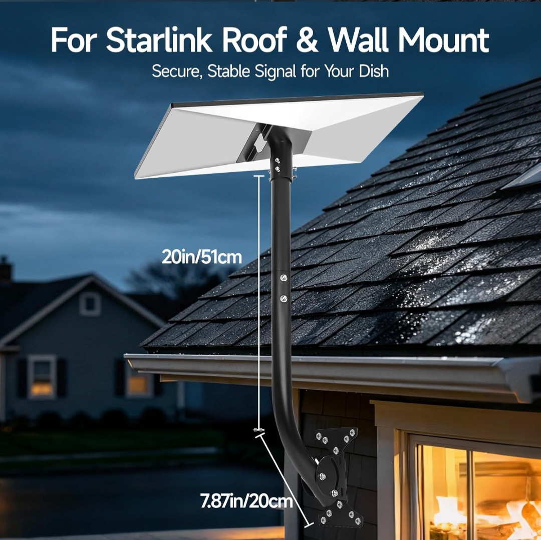 Adjustable Solar Panel Pole & Wall Mount Bracket Kit - Image 3