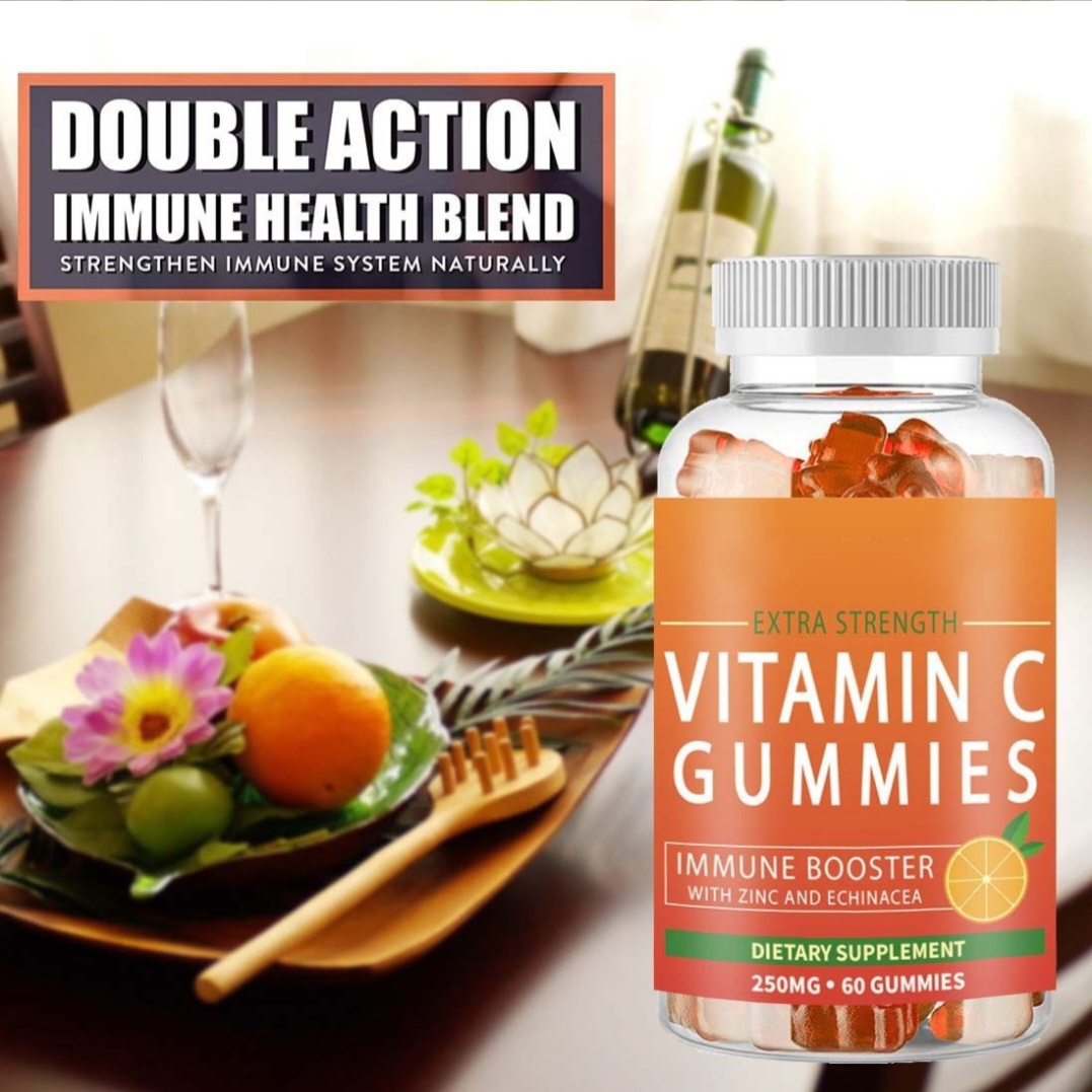 Extra Strength Vitamin C Gummies – Immune Booster with Zinc & Echinacea