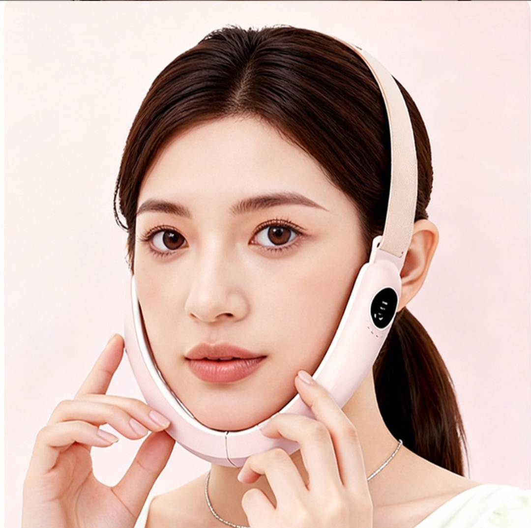EMS Microcurrent LED Red & Blue Light Facial Beauty Device - Image 3